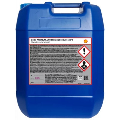 Антифриз Shell Premium LL 20л (готовий G12+ черв.) (5939)