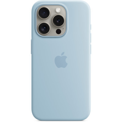 Чохол до мобільного телефона Apple iPhone 15 Pro Silicone Case with MagSafe - Light Blue,Model A3125 (MWNM3ZM/A)
