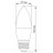 Лампочка TITANUM C37 6W E27 3000K (TLС3706273)