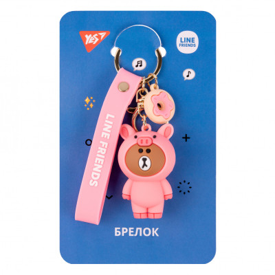 Брелок Yes колекція Piggy Brown Line Friends (559363)
