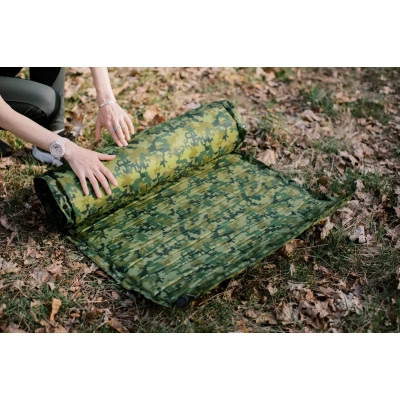 Туристичний килимок Tramp з можливістю зістібання 185х65х5 Camo (UTRI-007)