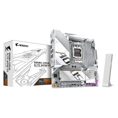 Материнська плата GIGABYTE B850M A ELT WF6E ICE (B850M AORUS ELITE WIFI6E ICE)