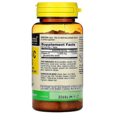 Вітамін Mason Natural Вітамін C 1000 мг з Шипшиною та Біофлавоноїдами, Vitamin C, (MAV11739)