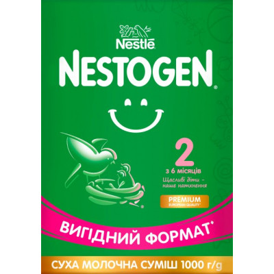 Дитяча суміш Nestogen 2 з лактобактеріями L. Reuteri від 6 міс. 1 кг (7613287110046)