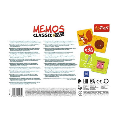 Настільна гра Trefl Мемо Класичні. Логіка (Memos Classic&amp;plus Logika) (02272)