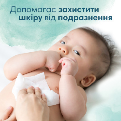 Дитячі вологі серветки Pampers Harmonie Protect&amp;Care з календулою 24 пачки х 44 шт (8700216250603)
