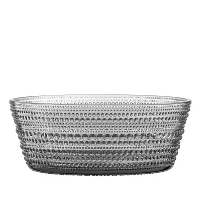 Салатник Ardesto Verbena 18см, скло, сірий (AR5035)