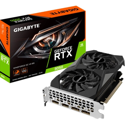 Відеокарта GIGABYTE GeForce RTX3050 6Gb WINDFORCE OC V2 (GV-N3050WF2OCV2-6GD)