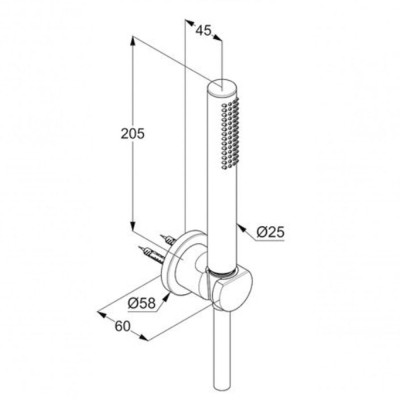 Душовий гарнітур KLUDI NOVA FONTE PURISTIC (208500515)