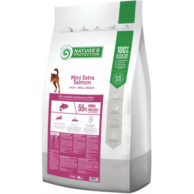 Сухий корм для собак Nature&#039;s Protection Mini extra Salmon Adult Small breeds 7.5 кг (NPS45738)