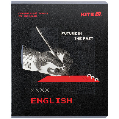 Зошит Kite предметний Techno 48 аркуші, лінія, английська мова (K25-240-8)