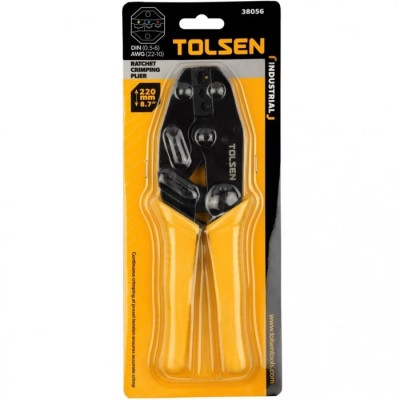 Затиск для клем Tolsen 220 мм 0.5-6 кв.мм (22-10 AWG) (38056)