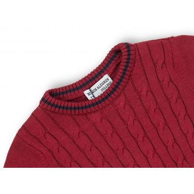Кофта дитяча Na в&#039;язана з косами (AFB1033-128B-red)