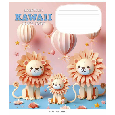 Зошит Школярик Art &amp; Craft 12 аркушів лінія (012-3398L)