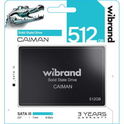 Накопичувач SSD 2.5&quot; 512GB Caiman Wibrand (WI2.5SSD/CA512GBST)