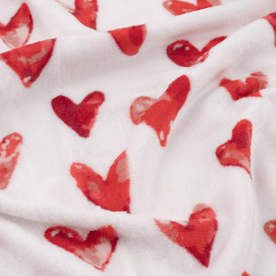 Плед Ardesto Flannel 160х200см, 100% поліестер, сердечка (ART0125PB)