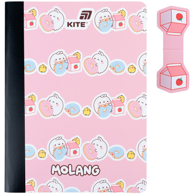 Блокнот Kite з магнітною закладкою Molang А5, 60 аркушів, клітинка (ML25-192)