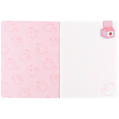 Блокнот Kite з магнітною закладкою Molang А5, 60 аркушів, клітинка (ML25-192)