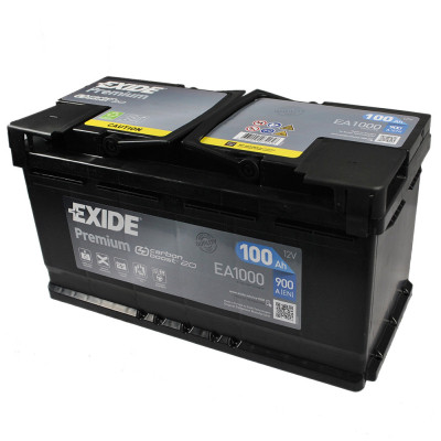 Акумулятор автомобільний EXIDE PREMIUM 100A (EA1000)