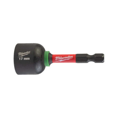 Головка магнітна Milwaukee 1/4&quot;, шестигранна, 17 мм Shockwave, ударостійка (4932492444)