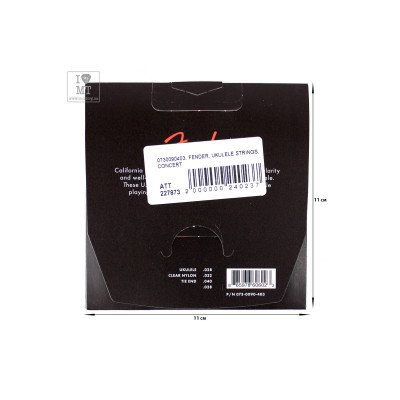 Струни для гітари Fender Concert Ukulele Strings (227873)