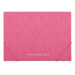 Папка на резинках Buromax А4, BAROCCO, pink (BM.3914-10)