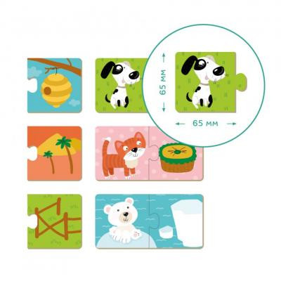 Пазл DoDo Звірята та їх Домівки (300117)