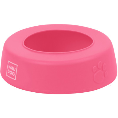 Посуд для собак WAUDOG Silicone Миска-непроливайка 750 мл рожева (50787)