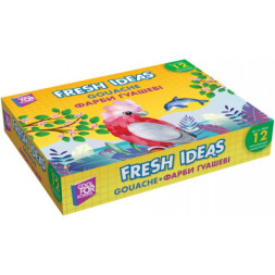 Гуашеві фарби Cool For School Fresh Ideas, 10 мл 12 кольорів (CF60182)