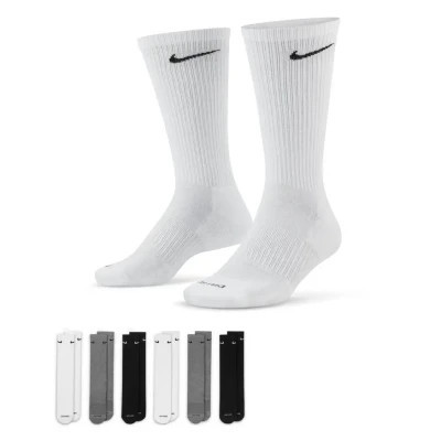 Шкарпетки Nike U NK ED PLS CSH CRW 6PR-132 SX6897-965 38-42 6 пар Білий/Чорний/Сірий (195241138732)