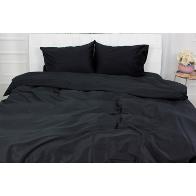 Простирадло MirSon Сатин Premium 0055 Black Pearl 240х260 см (2200001729711)