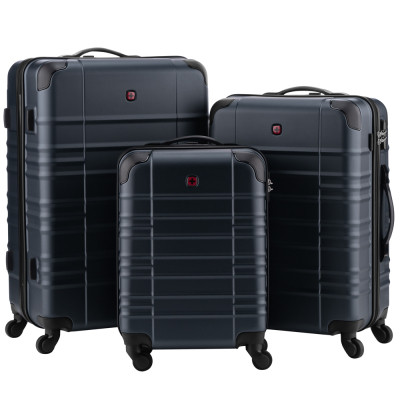 Набір валіз Wenger Amplar 3 в 1 (S,M,L) пластик, 4 колеса, синій (653150)