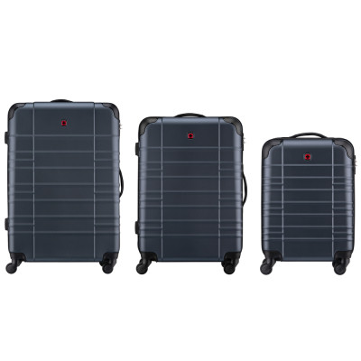 Набір валіз Wenger Amplar 3 в 1 (S,M,L) пластик, 4 колеса, синій (653150)