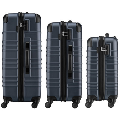 Набір валіз Wenger Amplar 3 в 1 (S,M,L) пластик, 4 колеса, синій (653150)