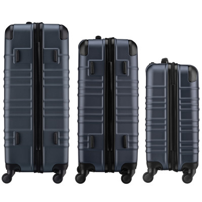 Набір валіз Wenger Amplar 3 в 1 (S,M,L) пластик, 4 колеса, синій (653150)