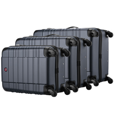 Набір валіз Wenger Amplar 3 в 1 (S,M,L) пластик, 4 колеса, синій (653150)