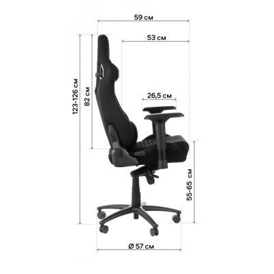 Крісло ігрове GT Racer X-0712 Shadow Black