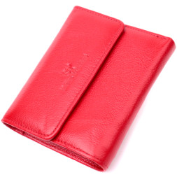 Гаманець ST Leather З натуральної шкіри Червоний (19493)