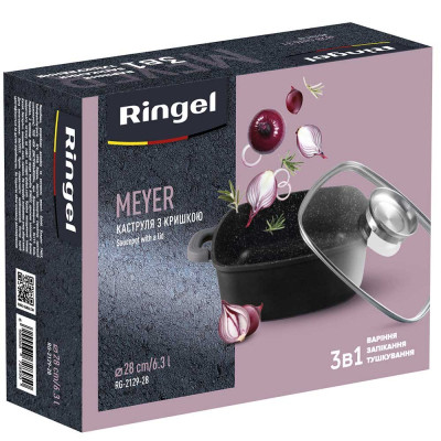 Каструля Ringel Meyer 6.3 л з кришкою (RG-2129-28)