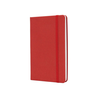 Книга записна Optima А5 MAGIC, тверда обкладинка, гумка, білий блок клітинка, червоний (O27102-03)