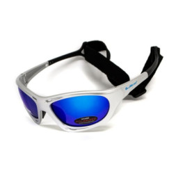 Сонцезахисні окуляри BluWater Hydro Silver Polarized (G-Tech blue) Anti-Fog Сині дзеркальні в сріблястій оправі (BW-HYDS-GTB12)