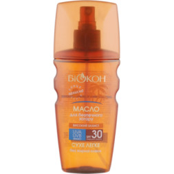 Засіб для засмаги Біокон Олія для безпечної засмаги Високий захист SPF 30 160 мл (4820160033269)