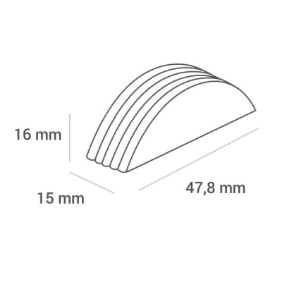 Форма для шоколаду Silikomart Riga P 47x15 h16 мм 24 шт (CH004)
