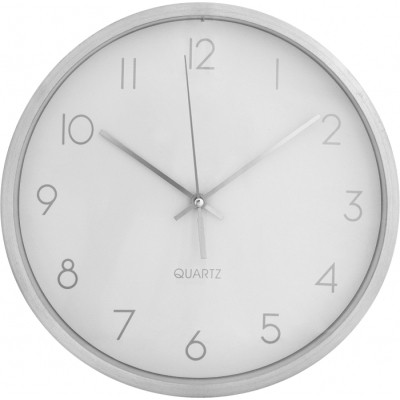 Настінний годинник Economix Promo TITANIUM металевий, срібний (E51810)