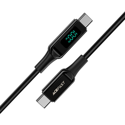 Дата кабель USB-C to USB-C 2.0m 100W with display C6-03 Acefast (6974316281054)