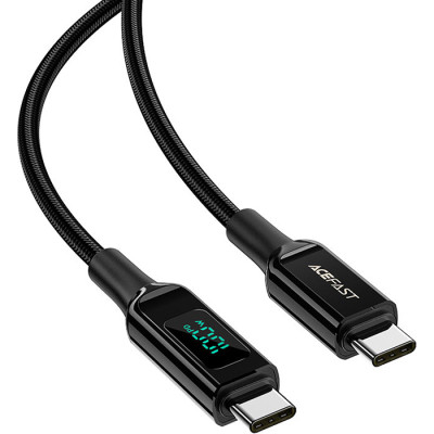 Дата кабель USB-C to USB-C 2.0m 100W with display C6-03 Acefast (6974316281054)