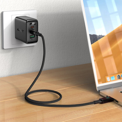 Дата кабель USB-C to USB-C 2.0m 100W with display C6-03 Acefast (6974316281054)