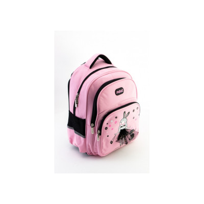 Рюкзак шкільний Maxi 15&quot; Рожевий з чорним (MX86223)
