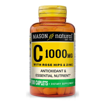 Вітамін Mason Natural Вітамін C 1000мг з шипшиною та цинком, Vitamin C with rose h (MAV18121)