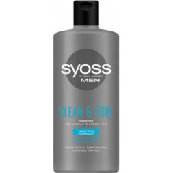 Шампунь Syoss Men Clean &amp; Cool з Ментолом 440 мл (9000101277197)